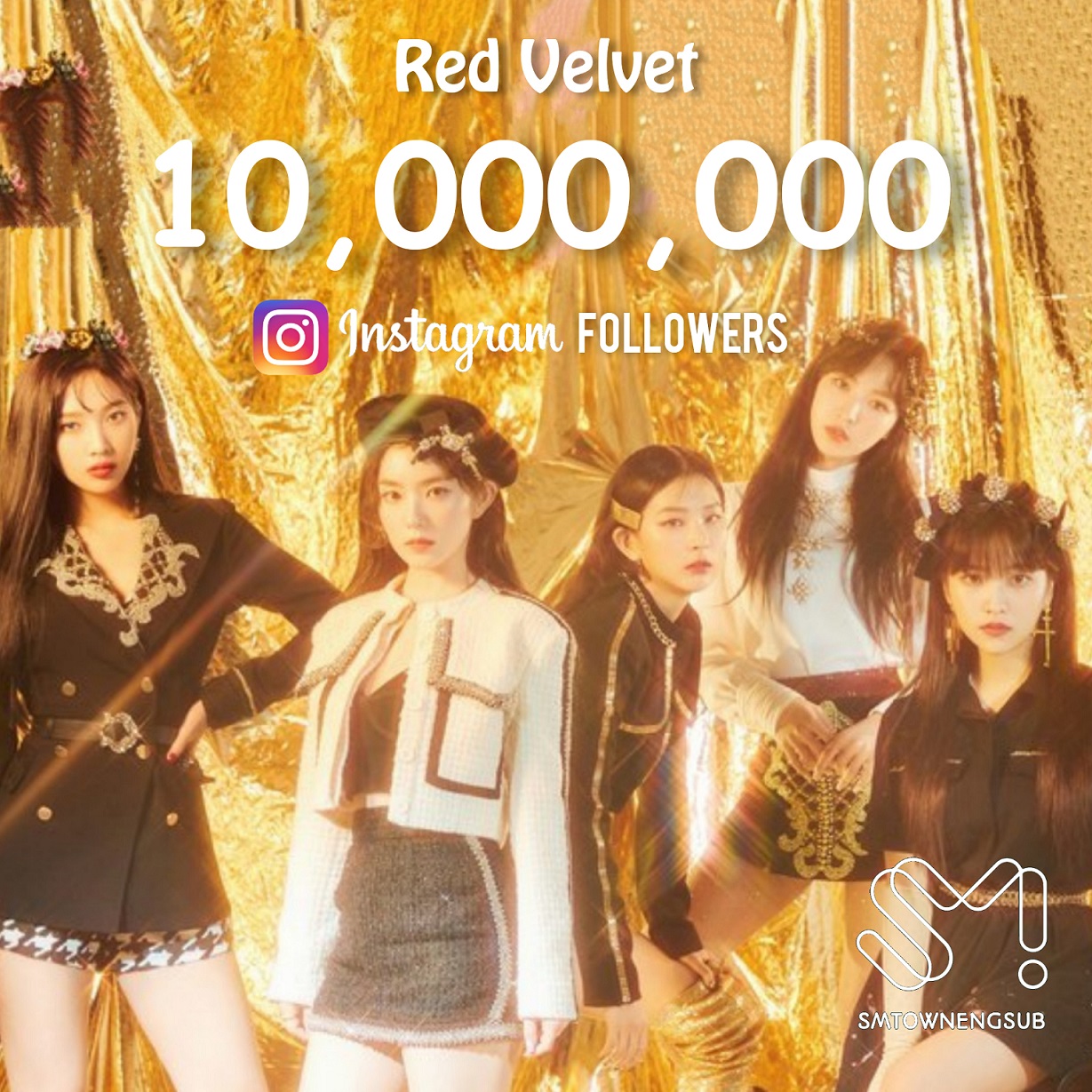 Red Velvet Ins粉絲數突破1000萬！